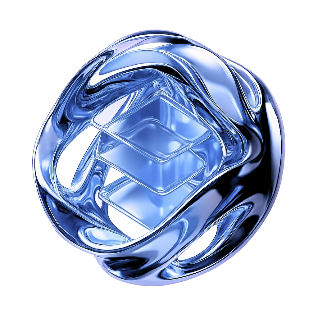 Abstrakte Visualisierung eines komplexen KI-Systems