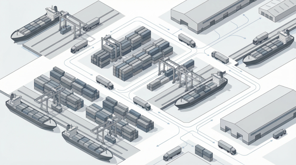 KI-gestütztes Smart-Port-Logistiksystem